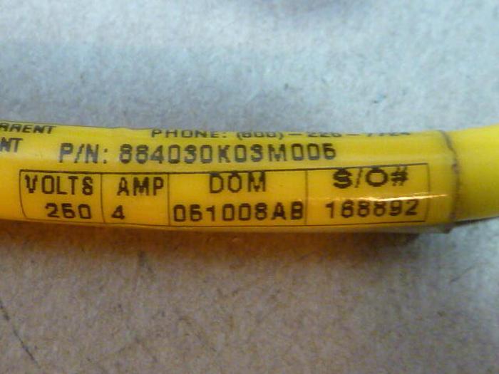 Used BRAD HARRISON / WOODHEAD Cable 884030K03M005 #29696