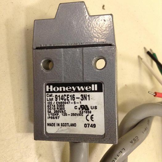 Used HONEYWELL Limit Switch 914CE16-3N1 Used