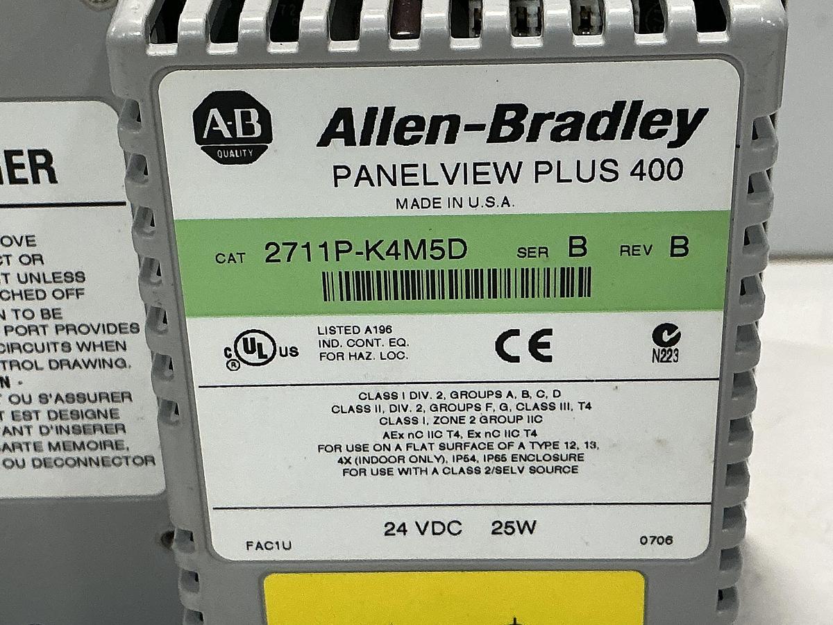 Used ALLEN BRADLEY 2711P-K4M5D