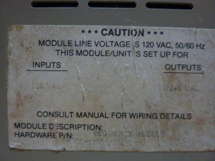 Used BARBER COLMAN Sequence Module 80CC-11001-02-0-00 Used