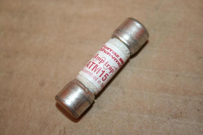 Used FERRAZ SHAWMUT 15 Amp Fuse ATM15 Used