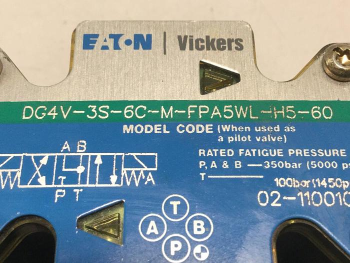 Used VICKERS Directional Control Valve DG4V3S6CMFPA5WLH560 #106068