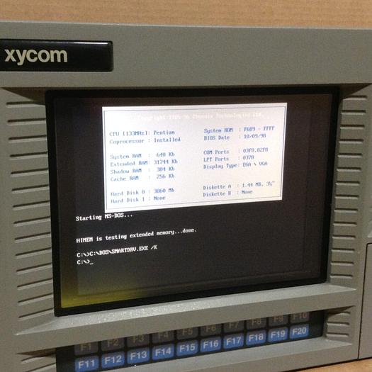 Used XYCOM Operator Panel 9487 Used