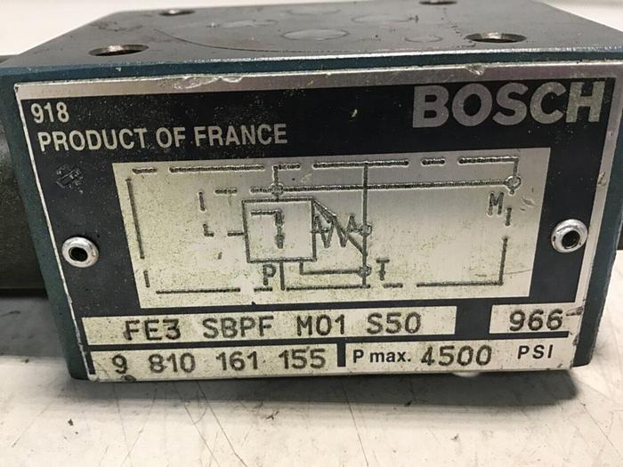 Used BOSCH Valve FE3SBPFM01S50 9 810 161 155 #137333