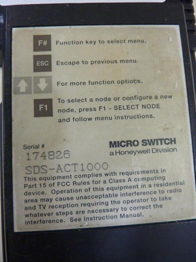 Used HONEYWELL Teach Pendant SDS-ACT1000 #59109