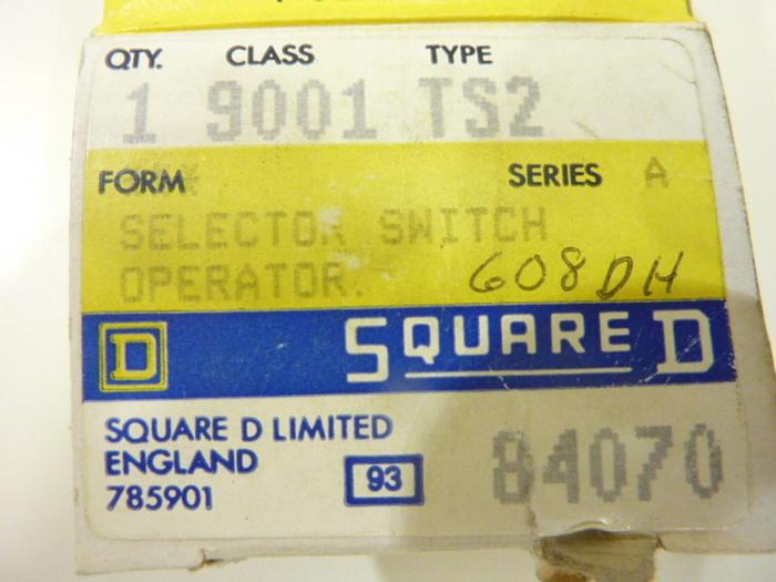 SQUARE D Selector Switch 9001-TS2 #43386