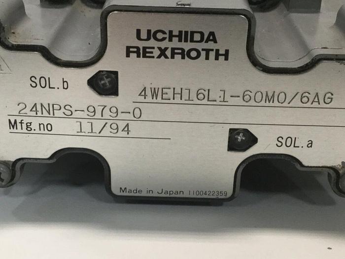 Used REXROTH Valve 4WEH16L160M06AG24NPS9790 Used