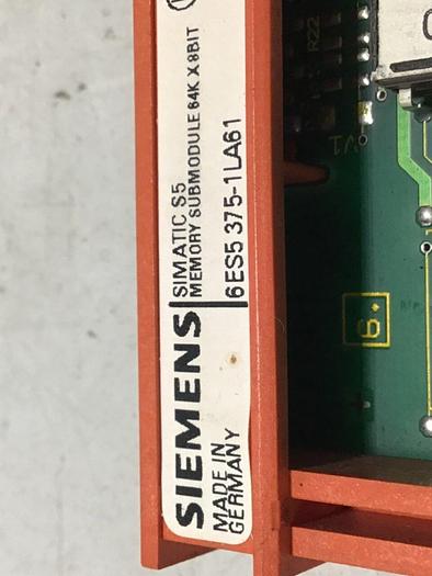 Used SIEMENS SIMATIC S5 Memory Submodule 6ES5 375-1LA61 #112248