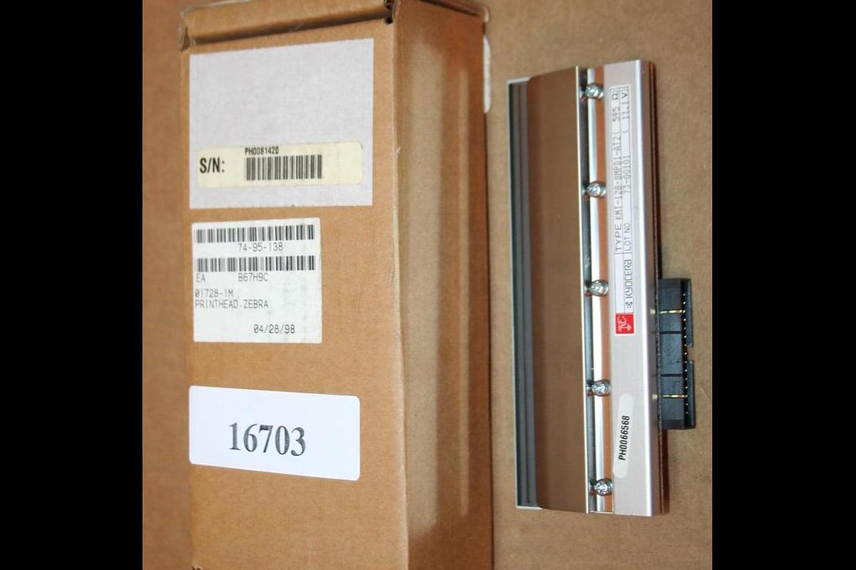 ZEBRA TECHNOLOGIES CORP Thermal Printhead 01728-1M Used
