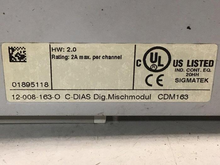 Used SIGMATEK Module CDM163 12-008-163-O Used