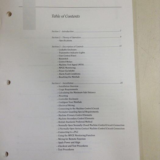 Used STI Installation & Operating Manual 99079-0010 #70970