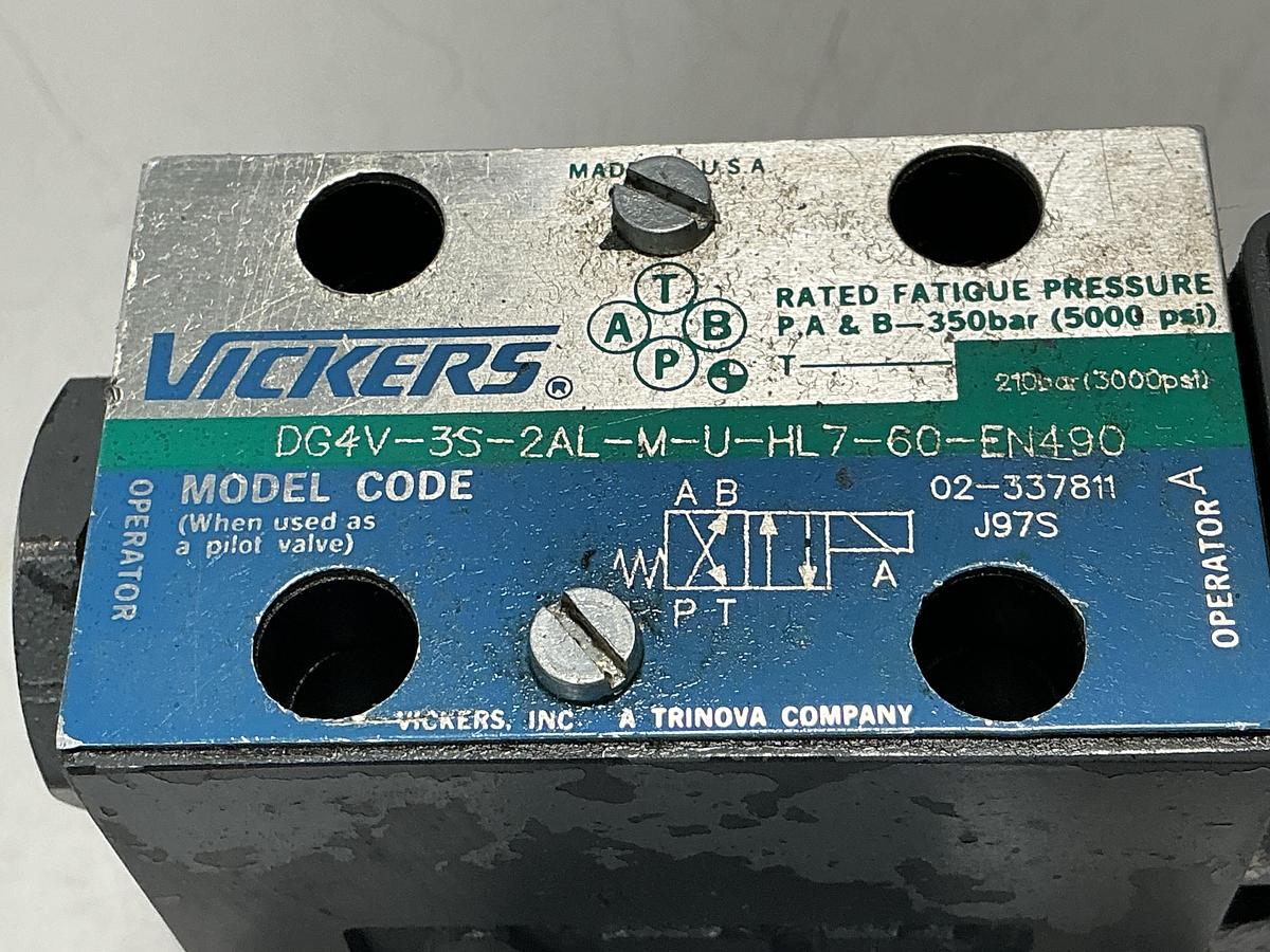 Used VICKERS DG4V-3S-2AL-M-U-HL7-60-EN490