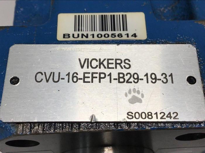 Used VICKERS Hydraulic Valve CVU16EFP1B291931 Used