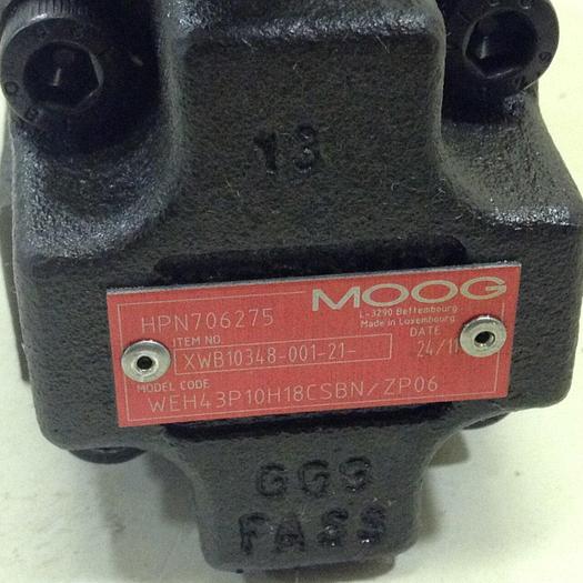 Used MOOG Valve WEH43P10H18CSBNZP06 Used