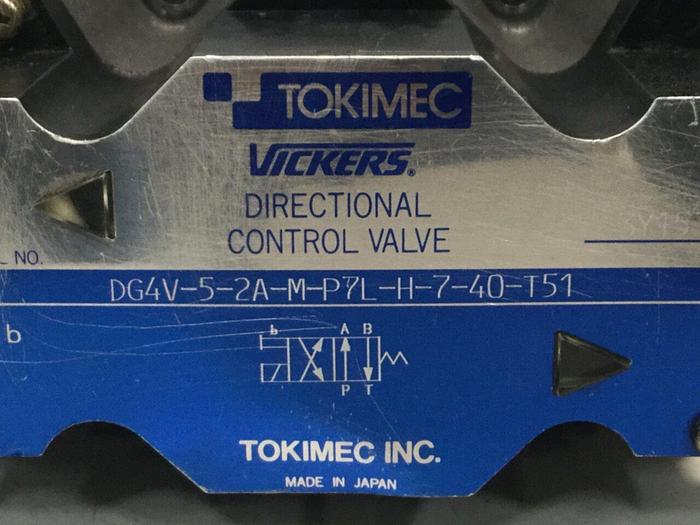Used TOKIMEC VICKERS Directional Control Valve DG4V52AMP7LH740T51 #102649