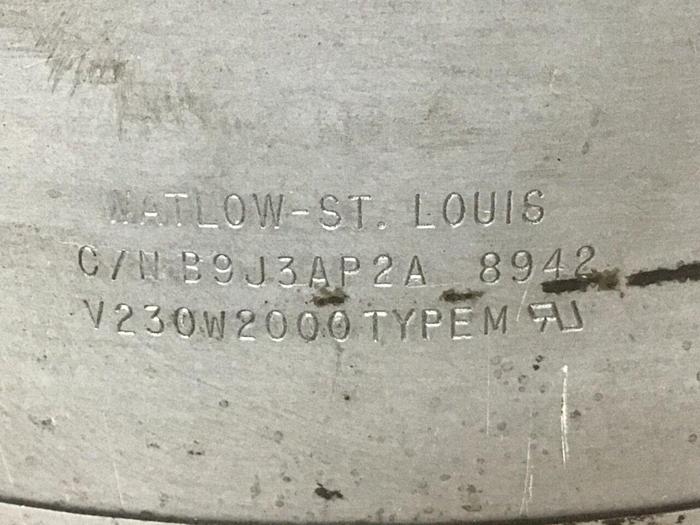 Used WATLOW 2000 Watt Heater Band B9J3AP2A #126452