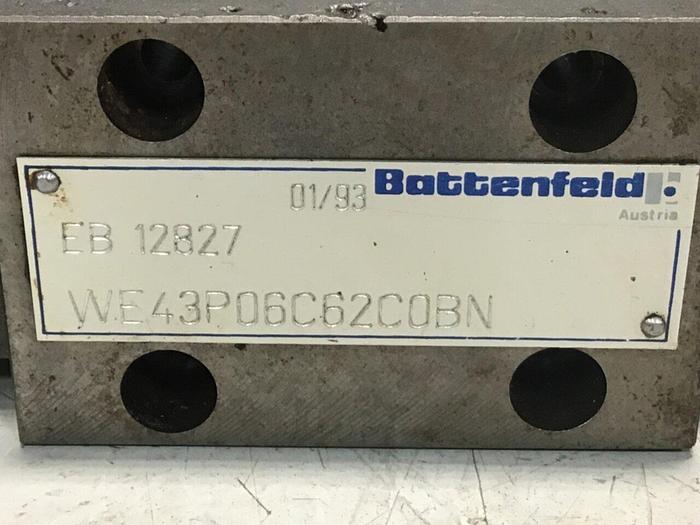 Used BATTENFELD Valve WE43P06C62C0BN #137363