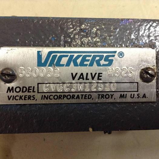 Used VICKERS Relief Valve CVGC 3 W 125 10 #89195