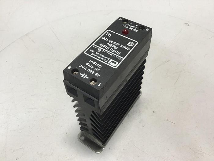 Used CONTINENTAL INDUSTRIES Solid State Relay RSDA-660-25-1DE #134785