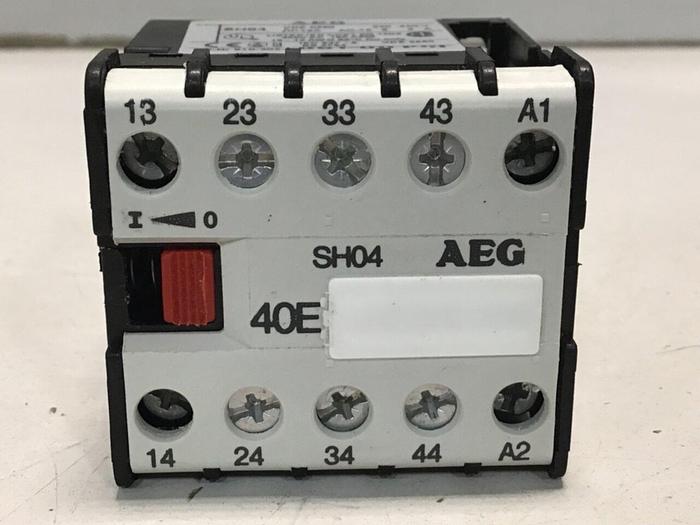 Used AEG MOTOR CONTROL Relay SH04 40E #115089