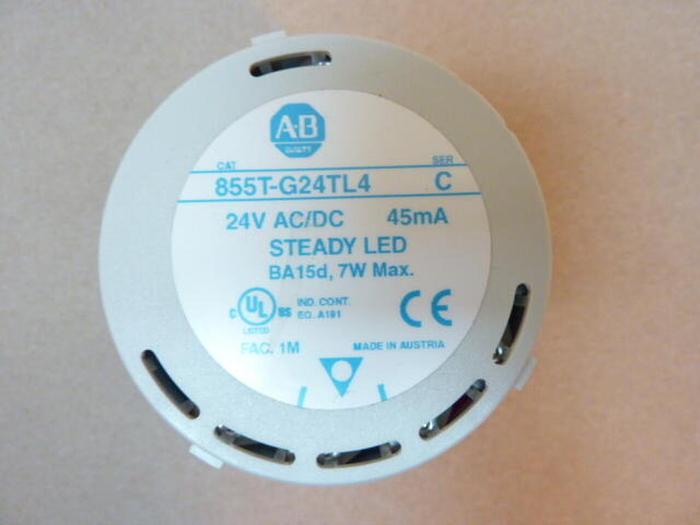 Used ALLEN BRADLEY Stack Light 855T-G24TL SER C #38787