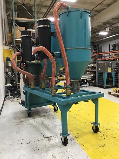 Used UNA-DYN Auto Mini Desiccant Dryer w/Hoppers UDC-100 HOPST Used #142056