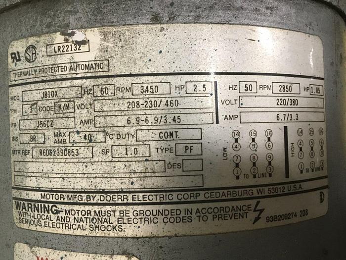 Used GAST MFG Regenerative Blower R5325A-10 Used