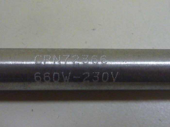 Used CVA 660 Watt Heating Element CPN72366 #65996