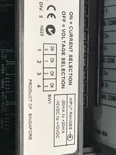 Used ALLEN BRADLEY Analog Input Module 1746-NI4 SER B #127232