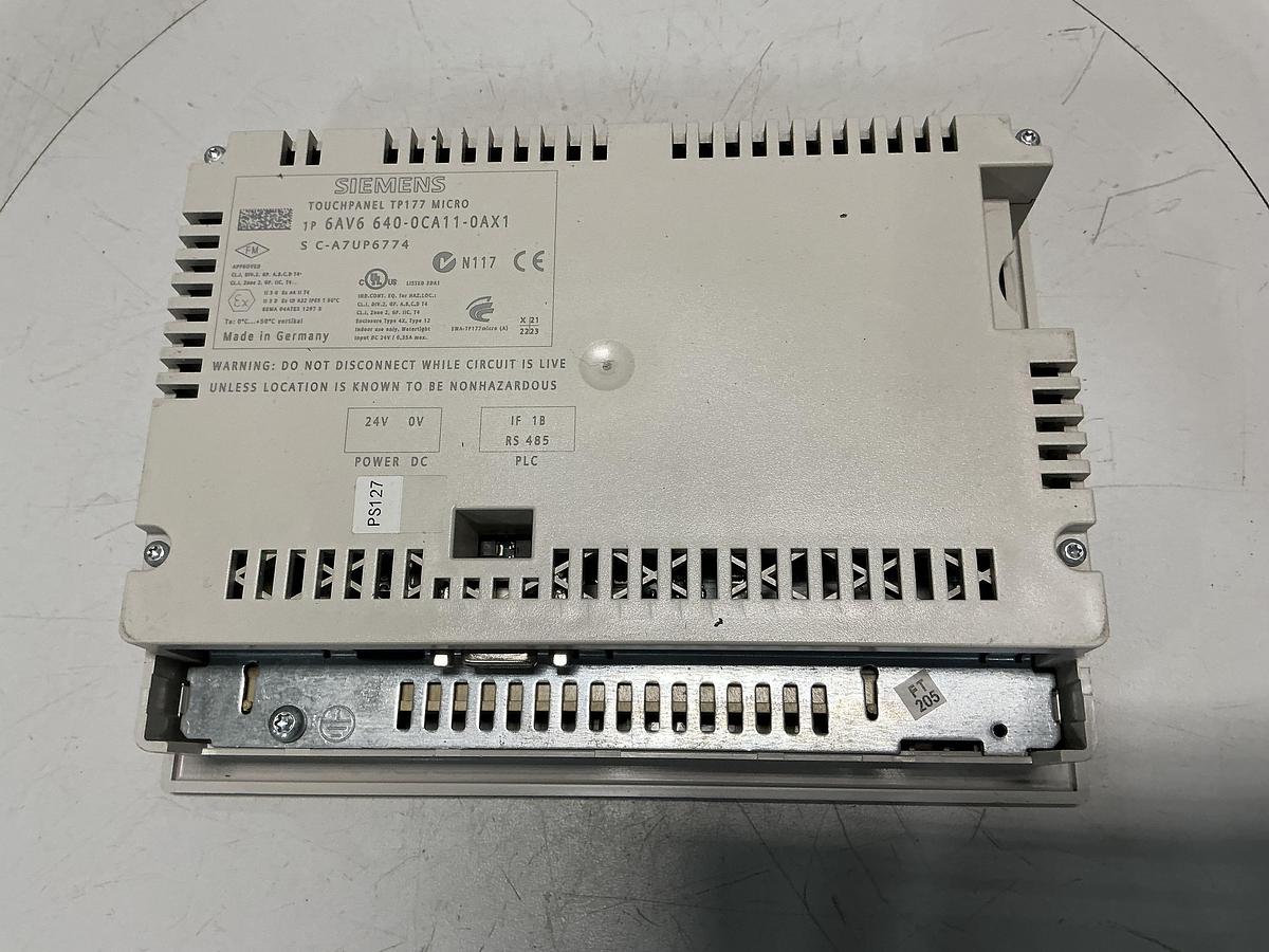 Used SIEMENS 6AV6 640-0CA11-0AX1
