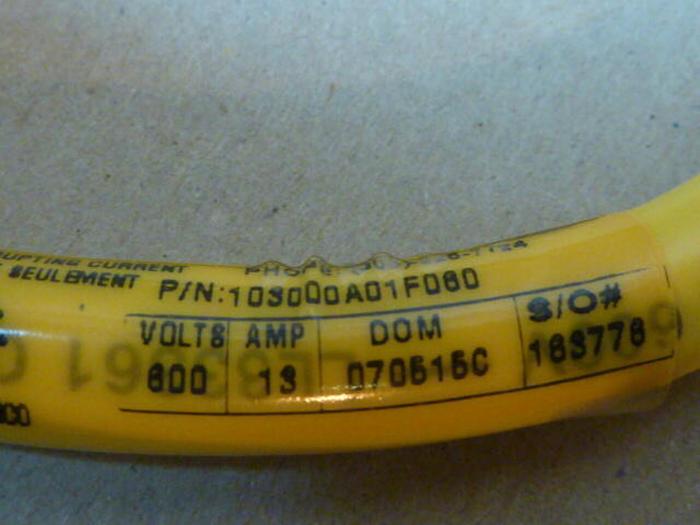 BRAD CONNECTIVITY Cable 103000A01F060 #32620