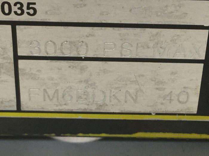 Used PARKER Hydraulic Flow Control Valve FM6DDKN 40 #106063