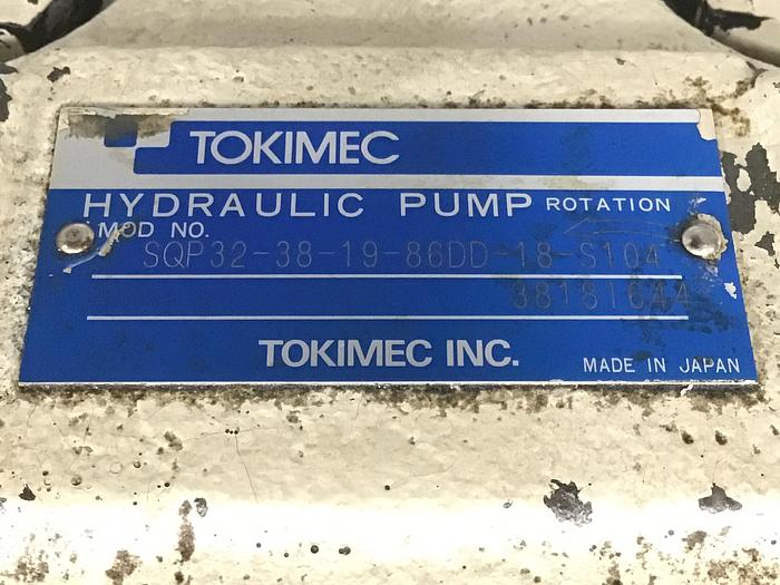 Used TOKIMEC Pump SQP32-38-19-86DD-18-S104 Used #144830