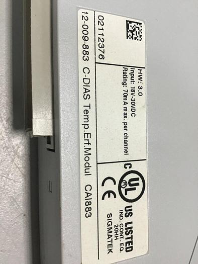 Used SIGMATEK Module 12-009-883 CAI883 #144954