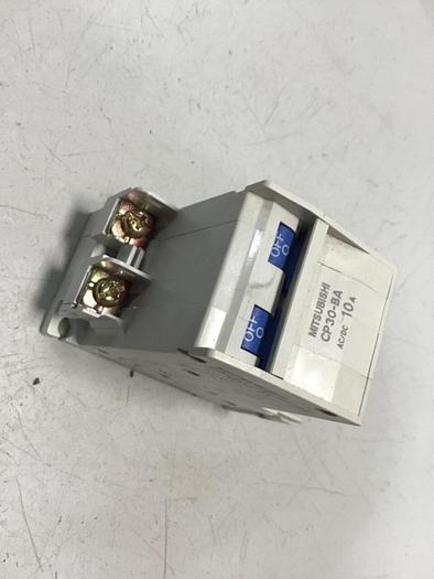 Used MITSUBISHI 10 Amp Circuit Protector CP30-BA-2P-10A #119645