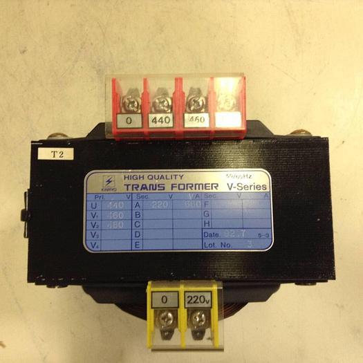 Used KINRYO 0.66 kVA V-Series Transformer TRANSFORMER011 #70011