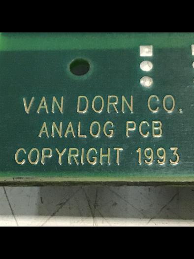 Used VAN DORN Analog Circuit Board 330025 PC330-025 Used