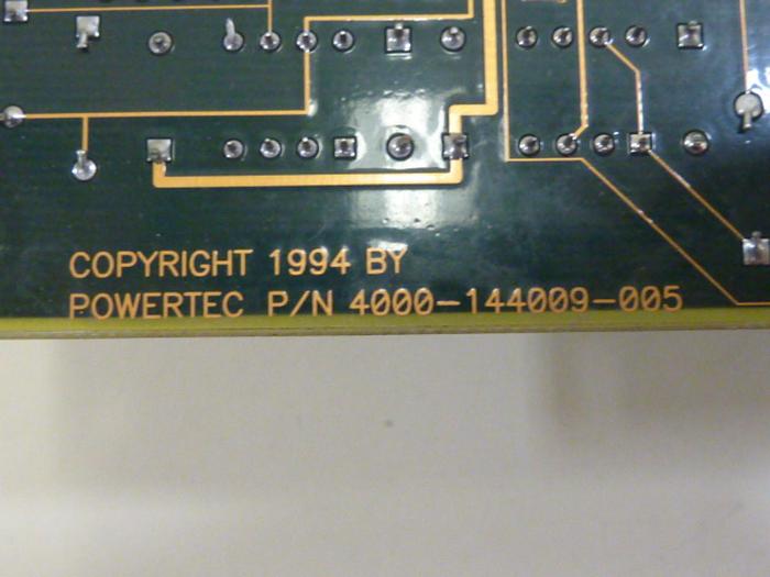 Used POWERTEC Circuit Board 4000-144009-005 Used