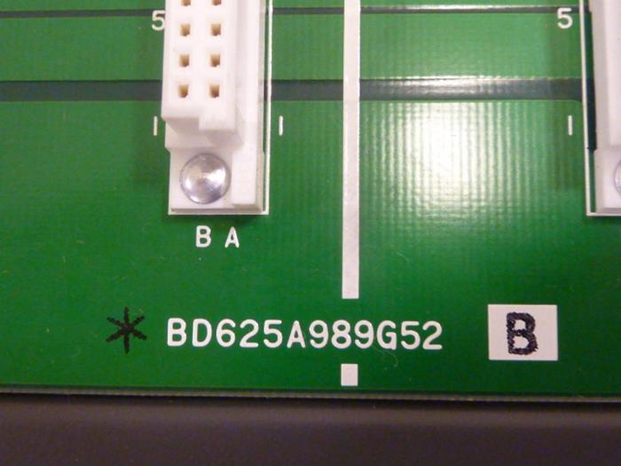 Used MITSUBISHI Slot Rack Backplane BD625A989G52 #65726