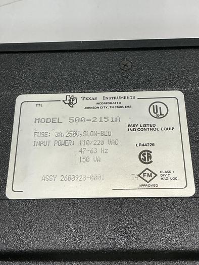 Used TEXAS INSTRUMENTS 500-2151A