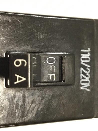 Used MITSUBISHI Circuit Breaker 6 Amp 41-20744 #119683