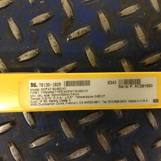 Used STI First Transmitter Light Cutain MCF47-30-600-X1 #78726