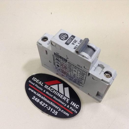 Used ALLEN BRADLEY 20 Amp Circuit Breaker 1492-CB1/G200 SER B USED