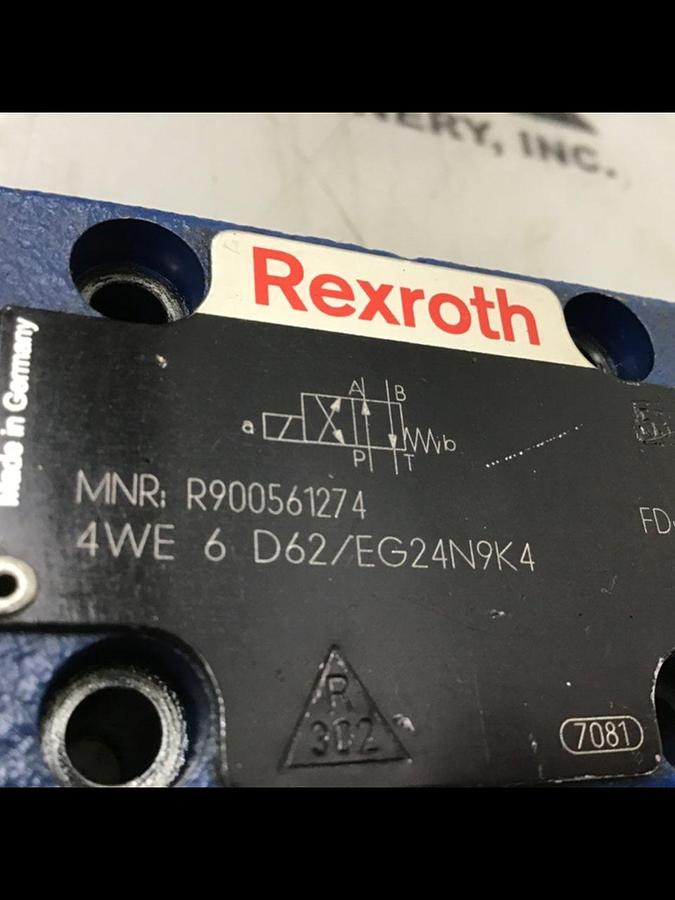 Used REXROTH Valve 4WE6D62/EG24N9K4 Used