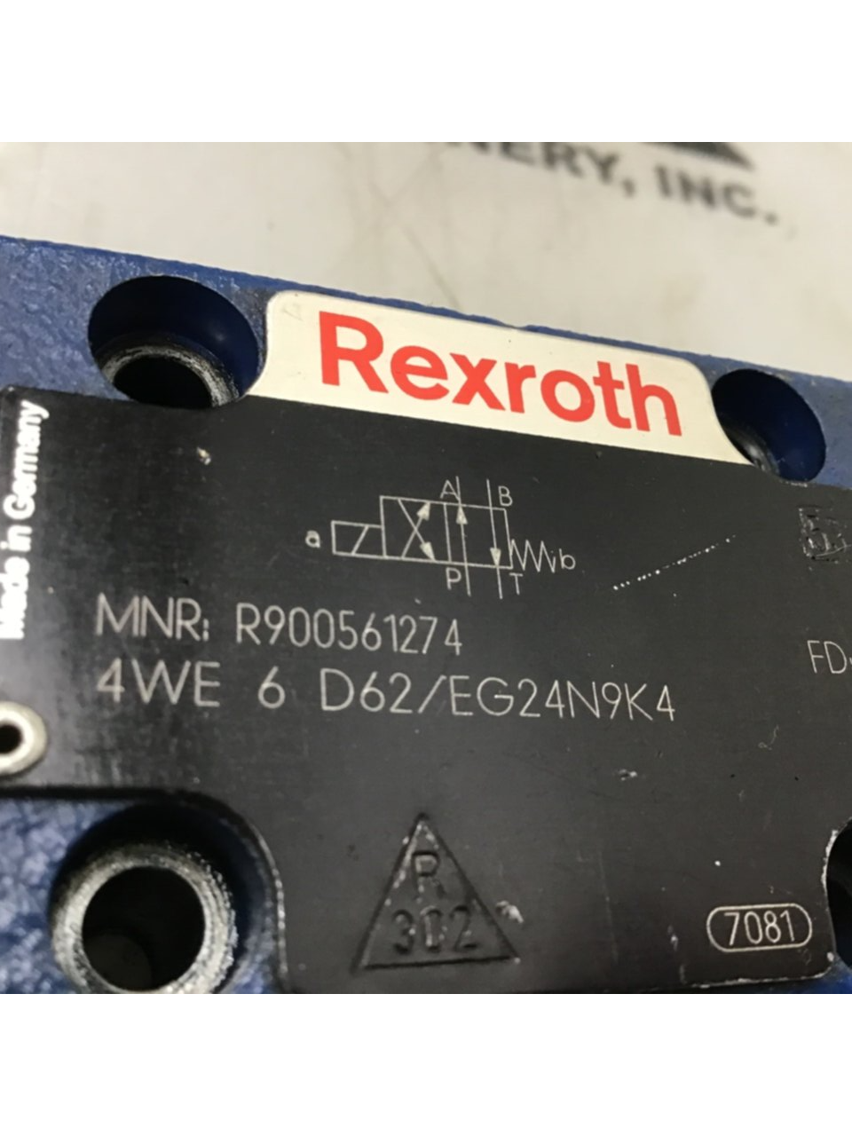 Used REXROTH Valve 4WE6D62/EG24N9K4 Used