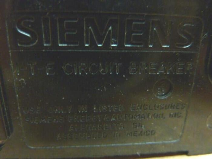 Used SIEMENS 20 Amp Circuit Breaker BQ120 #22443