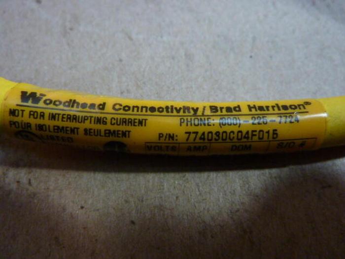 BRAD HARRISON / WOODHEAD Cable 774030C04F015 #29693