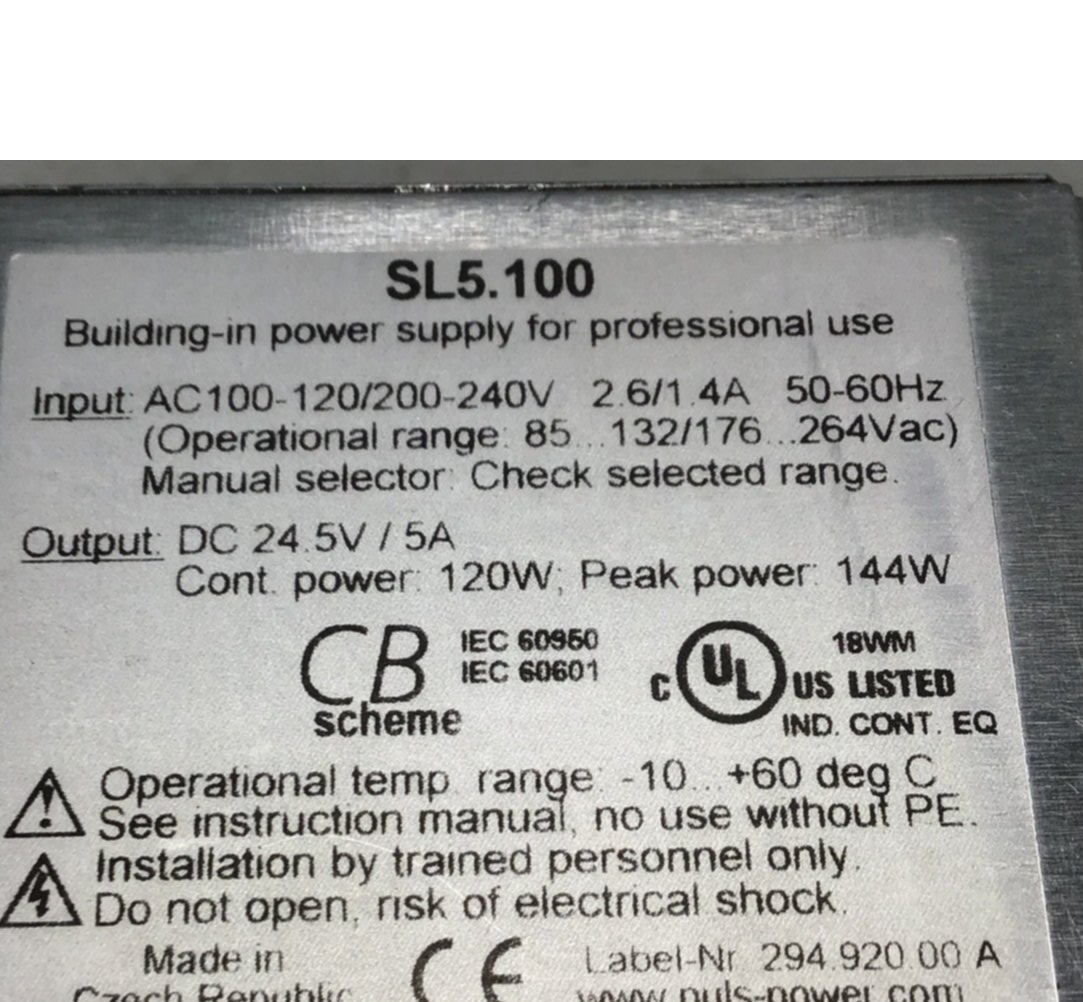 Used PULS Power Supply SL5.100 USED