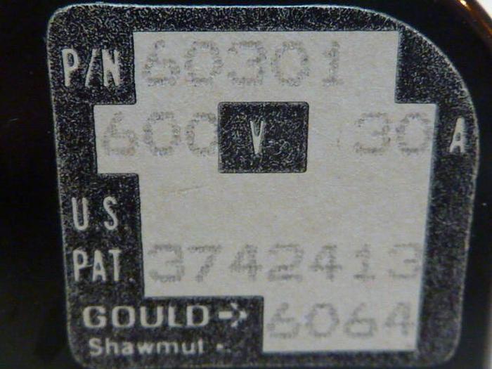 Used GOULD 30 Amp Fuse Block 60301 #30011