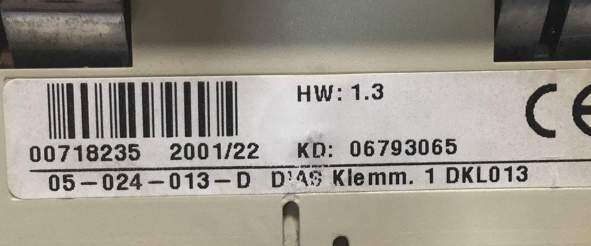 Used SIGMATEK Terminal Base Module DKL013 05-024-013-D USED